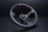 0630937376314 Dnd Performance Interior Leather Race Steering Wheel Red