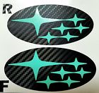 0814extolmint Avt Subaru Wrx Sti Badge Emblems Overlay Vinyl Carbon Fiber