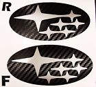 0814extosilver Avt Subaru Wrx Sti Badge Emblems Overlay Vinyl Carbon Fiber