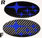 0814hbeoblk Avt Subaru Wrx Sti Hatchback Badge Emblem Overlay Fiber Blue