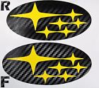 0814hbeoyell Avt Subaru Wrx Sti Hatchback Badge Emblem Overlay Cf Yellow