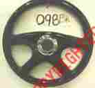 098bk 14.5 Solid Wood Color Steering Wheel 15 African Black Leather High Qty Hand Made New