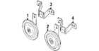 0k53a-66780a Kia Genuine Oem Horn