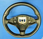 1005279-00-d Tesla Model Steering Wheel Flat Bottom Black Leather