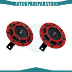 Aut16206501ps 115db 12v 125mm Grill-mount Car Horns Red Horn Kit For Suv Truck