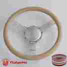 121051-hh0 15.5 Billet Steering Wheels Tan Half Wrap Street Rod Corvair Impala Chevy Ii