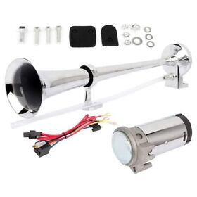 10034102 125db Air Horn Compressor Single Trumpet Kit 12v Cars Trucks Motorcycles Boats