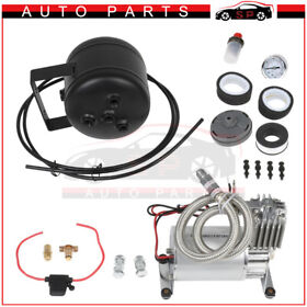 St16990a01 12v 0.5 Gallon Tank With Npt Port 150 Psi Air Horn Compressor Kit For Train Horns