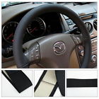 132007207413cu Unbranded Black Car Steering Wheel Cover Pu Leather 884699674465