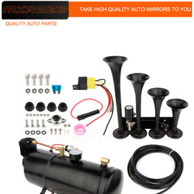 10146711 150psi 0.8g Air Horn Include 4 Trumpet Train Sound And Compressor Full System Kits