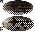 1517eobrz3dcfblk Avt Subaru Brz Badge Emblems Overlay Vinyl Carbon Fiber Black