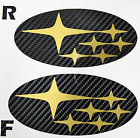1517eobrz3dcfgld Avt Subaru Brz Badge Emblems Overlay Vinyl Carbon Fiber Gold