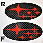 1517eobrz3dcfred Avt Subaru Brz Badge Emblems Overlay Vinyl Carbon Fiber Red