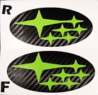 1517extolgreen Avt Subaru Wrx Sti Badge Emblem Overlay Vinyl Cf Lime