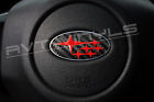 1517sered Avt Subaru Wrx Sti Crosstrek Forester Brz Steering Emblem Overlay
