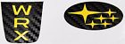 1517steoyell Avt Subaru Wrx Steering Wheel Overlay Emblem Vinyl Carbon Fiber