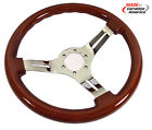 1686585 Corvette America Custom Mahogany Steering Wheels Polished Or Black Spoke
