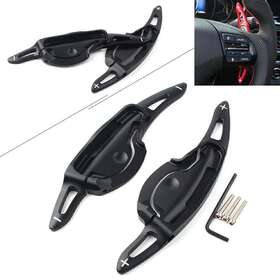 1880club 310007772955 Black Alu Steering Wheel Paddle Shifter Extension For Hyundai La Festa 2019 19