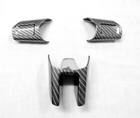 4g7z-3600-aa 2005 2006 Ford Gt Gt40 Carbon Fiber Wrapped Steering Wheel Inserts 3pc. 05/06