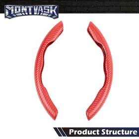 Mmo07118332 2014mmotor New Universal 15 Inch Car Steering Wheel Cover Anti-slip Auto Accessories Red