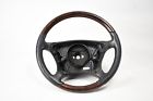 2204600503 Mercedes Driver Steering Wheel Black Leather Wood Oem