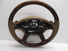 2218202411 194245624lkq Mercedes Cl Class Tan Leather Woodgrain Steering Wheel Oem Lkq