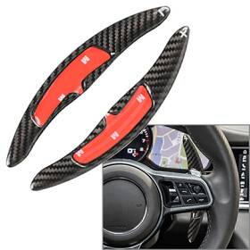 22shopde 223000408847 Real Carbon Fiber Steering Wheel Shift Paddle Extension For Porsche 911 991 718
