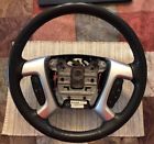 25875342 Chevy Gmc Ebony Leather Wrapped Steering Wheel