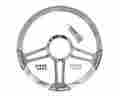 29263 Billet Specialties 14 Polished Aluminum Draft Steering Wheel P N