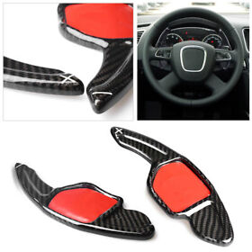 Se-2050yf150 2x Carbon Fiber Paddle Gear Shift Shifter Extension For Audi S6 S8 Q5 Q7 A4l A5
