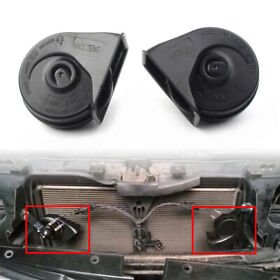 2x Universal Snail Horn 12v 125db Waterproof Loud Dual Pitch For Honda Ford Bmw