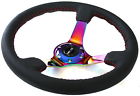 3 Dish Chrome Wheel Nrg Deep Red Steering Stitching Neo Leather