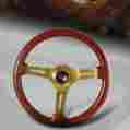 3-sw-111-4852-c 3-spok Hdc Autosports 345mm 6 Hole Classic Wood Grain Deep Dish Gold Steering Wheel Universal 3