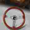 3-sw-111-4652-a 3-spoke Hdc Autosports Jdm 345mm 6 Hole Classic Wood Grain Chrome Steering Wheel Universal 1