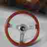3-sw-111-4652-d 3-spoke Hdc Autosports Jdm 345mm 6 Hole Classic Wood Grain Chrome Steering Wheel Universal 4