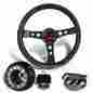 3-sw-w11cf-35bk-349050 Racing Gear For Civic Crx Integra 6 Hole Bolt Painted Carbon Fiber Wood Steering Wheel Hub