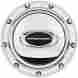 32715 Billet Specialties Black Polished Logo Horn Button P N