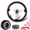 3-sw-111-4502-377150 345mm Dtm Deep Dish Dark Wood Grain Style Jdm Steering Wheel Hub For Toyota Scion