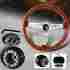 3-sw-111-4504-361010 345mm Hdc Autosports 6 Hole Classic Wood Grain Deep Dish Steering Wheel For Mitsubishi Hub