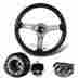 3-sw-111-4651-349030 345mm Dtm Deep Dish Dark Wood Grain Style Steering Wheel Hub For Honda Acura