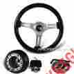 3-sw-111-4653-377150 345mm Hk5 Motors For Honda Toyota 6 Hole Black Wood Style Deep Dish Steering Wheel Hub