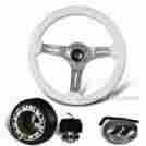 3-sw-111-4654-357020 345mm Racing Gear For Mazda 6 Hole White Wood Grain Deep Dish Steering Wheel Hub Adapter