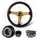 3-sw-111-4851-357020 345mm Dtm 6 Hole Deep Dish Dark Wood Grain Jdm Style Steering Wheel Hub For Mazda