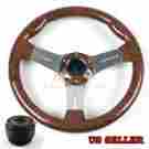 Knockoffparts012036 350mm Knockoffparts For 04-11 Mazda Rx8 Rx-8 Walnut Wood Pvc Chrome Steering Wheel Hub Adapter Horn-wood-metal-aluminum-rs-70mm-hot-rod