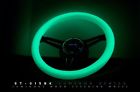 Nrg-st-015bk-gl 350mm Nrg-st-015bk-yg Nrg Innovations Classic Luminor White Wood Grain Wheel 3 Spoke Center In Black