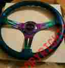 St-015mc-bl 350mm Nrg Innovations Classic Steering Wheel Blue With Neo Chrome Spokes Universal