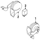 4609114ag Horn Genuine Chryslerdodge Oem