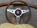 489-095 Tourist Trophy Like New Wood 14 Steering Wheel And Adaptor For Mg Td Tf