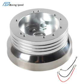 5 And 6 Hole Steering Wheel Polished Hub Adapter Flaming River Ididit Gm Chevy