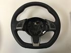 500 184408655lkq Fiat Abarth Steering Wheel Black Leather Red Stitch Oem